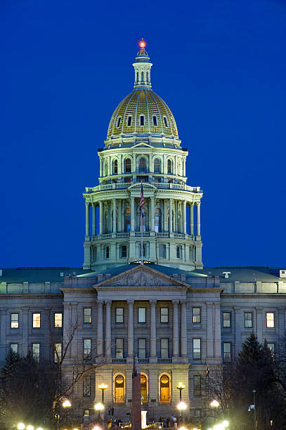 istock Denver State Capitol Building at Dusk Colorado 133275508