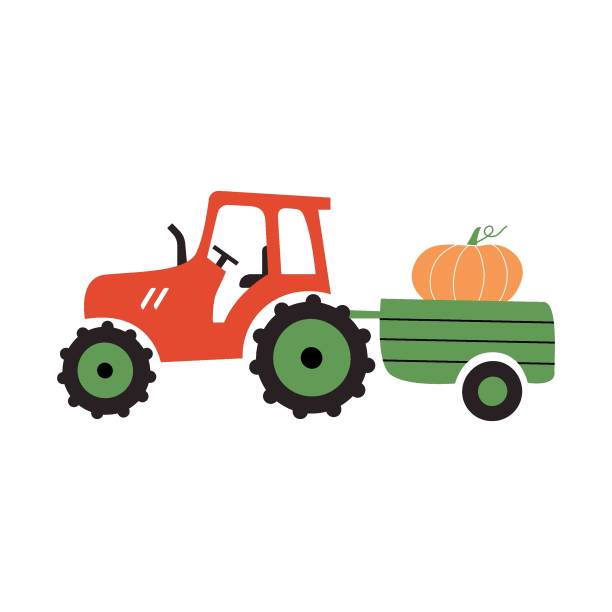 1,509 Tractor Wagon Illustrations & Clip Art - iStock | Hayride, Tractor  trailer