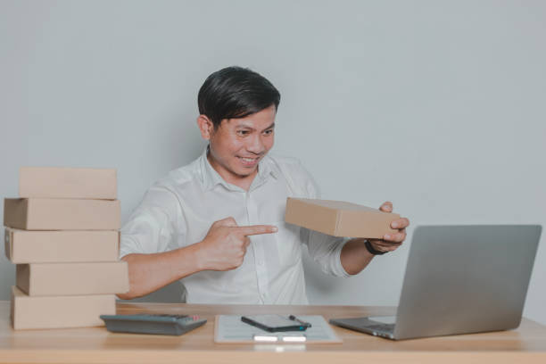 istock Man selling online at home small business ideas 1332770382