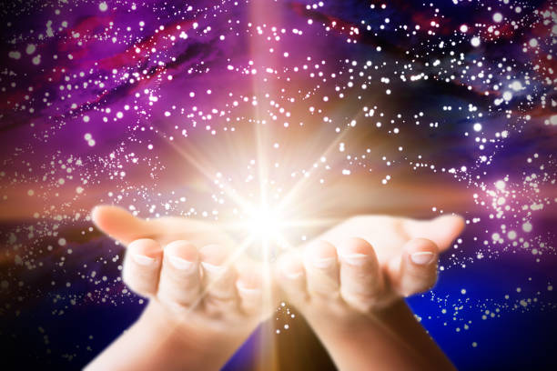Spiritual Psychic Heal Energy. Reiki Field Light