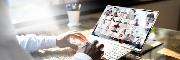 istock African American Watching Video Conference Webinar 1332792413