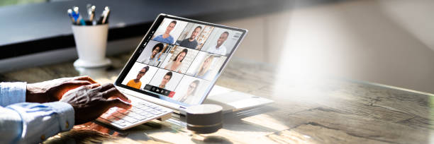istock African American Watching Video Conference Webinar 1332792421