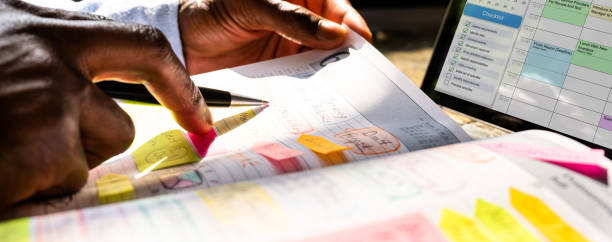 istock Meeting Agenda And Schedule Plan Organizer. African American 1332793049