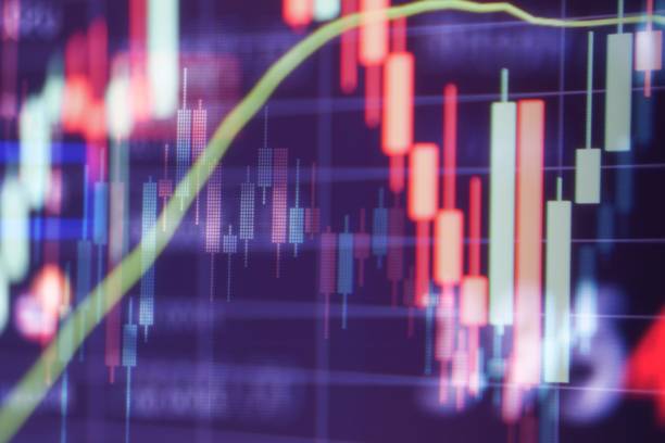 istock Financial stock market graph. Selective focus 1332800490
