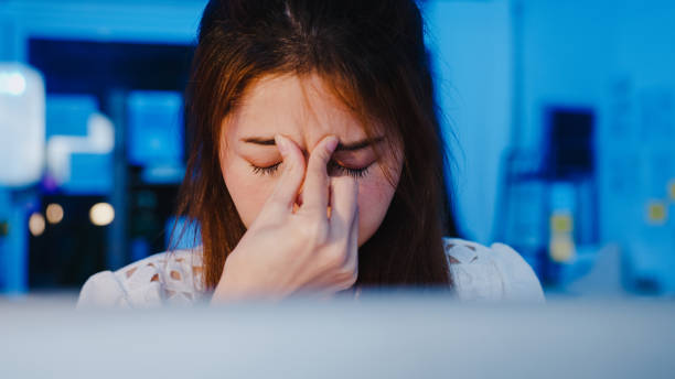 istock Freelance Asia women using laptop hard work at new normal home office. 1332802710