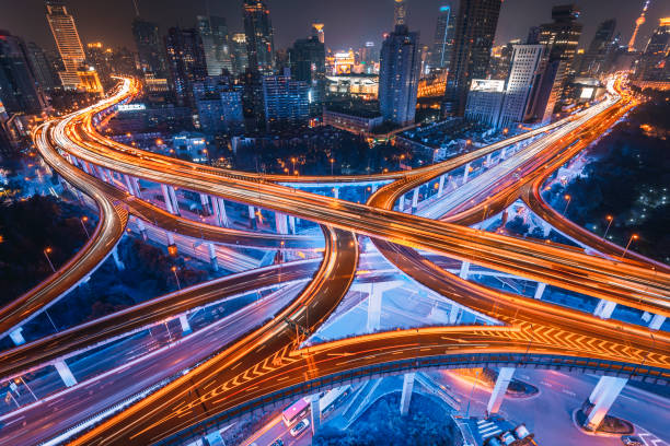 istock Aerial View of Shanghai Highway 1332806563