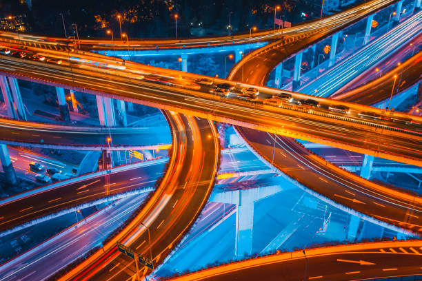 istock Aerial View of Shanghai Highway 1332806564