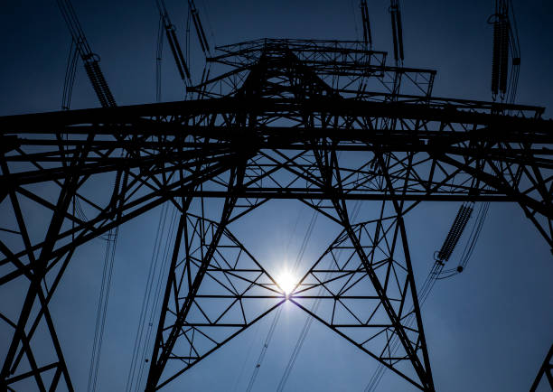 istock view of high voltage Tower or electricity tower 1332812691