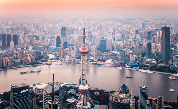 istock aerial view of Shanghai 1332815008