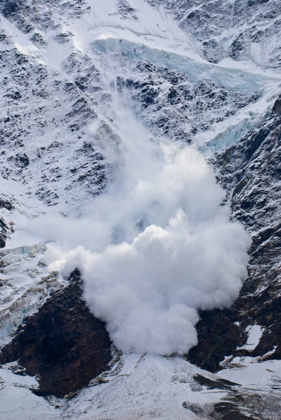 istock Snow avalanche in the mountains 1332816525