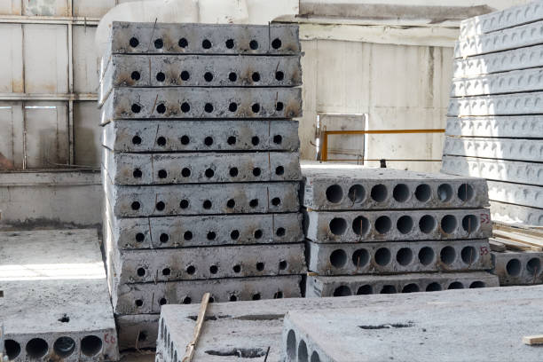 istock hollow reinforced concrete floor slabs in the workshop 1332817832