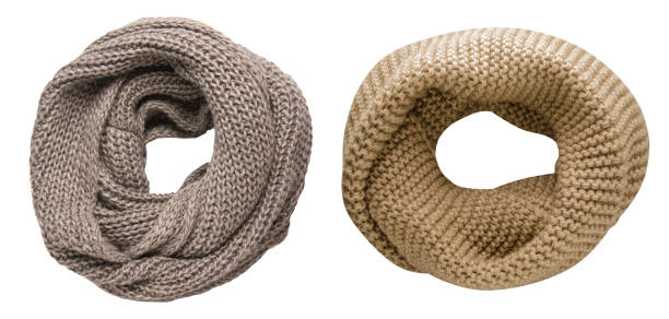 istock Scarf isolated on white background.Scraf top view 1332819676