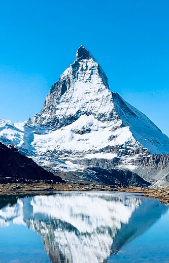 Matterhorn mountain in the Swiss Alps, Switzerland.