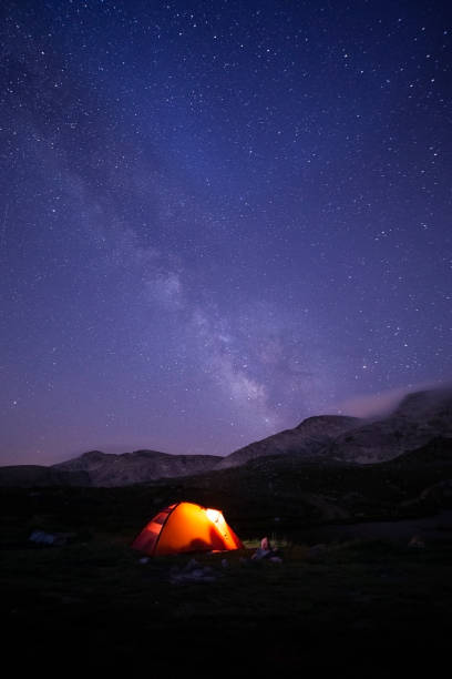 istock camping tent and night sky 1332823477