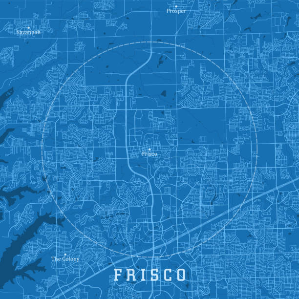 Frisco TX City Vector Road Map Blue Text Frisco TX City Vector Road Map Blue Text. All source data is in the public domain. U.S. Census Bureau Census Tiger. Used Layers: areawater, linearwater, roads. frisco texas stock illustrations