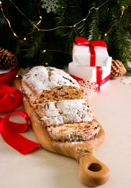 istock Christmas traditional fruit and nut cake 1332834825