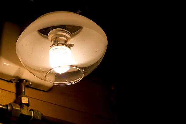 Incandescent Gas Lantern Mantle stock photo