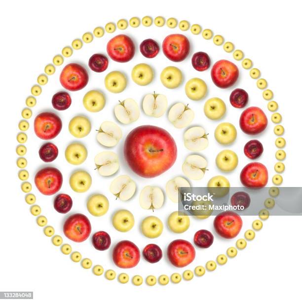 Sole A Disposizione Di Frutta Sano Su Sfondo Bianco - Fotografie stock e altre immagini di Caleidoscopio - Motivo