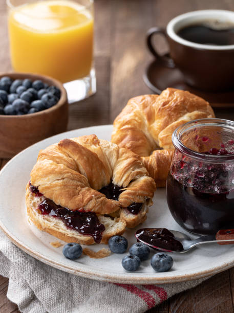 istock Croissants With Blueberry Jam 1332843226
