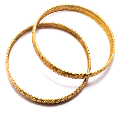 A picture of golden bangle