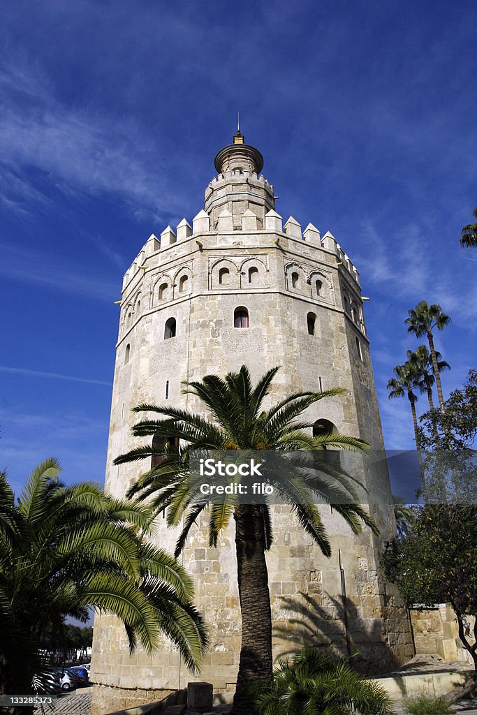 Torre del Oro, Sevilla, Hiszpania - Zbiór zdjęć royalty-free (Andaluzja)