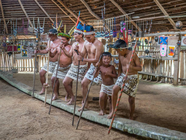 bora tribe - iquitos imagens e fotografias de stock