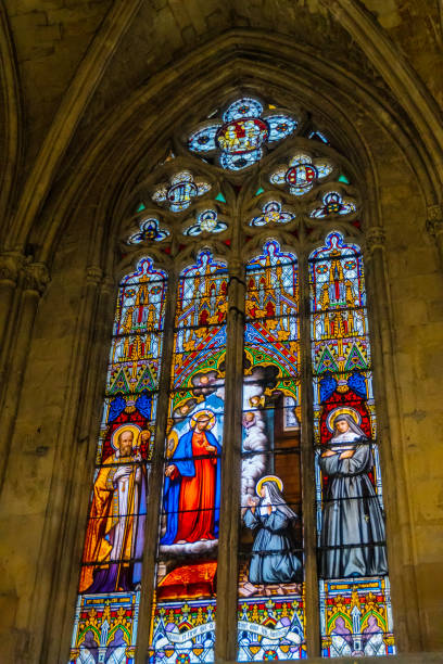 istock Stained glass window, Tours Cathedral 1332857758