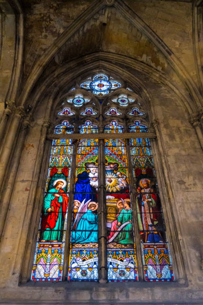 istock Stained glass window, Tours Cathedral 1332857801
