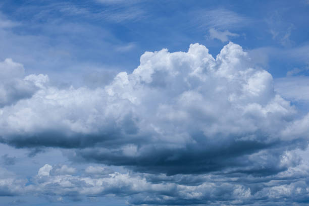 istock Abstract sky fluffy clouds  Mystery natural. danger tornado cloudy high smoke before rainy. cumulus big form on space. 1332860330