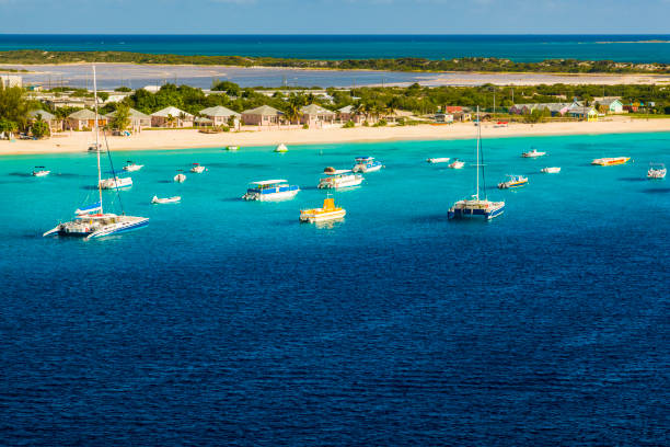Grand Turk Island beautiful beach, Grand Turks Grand Turk Island beautiful beach, Grand Turks turks and caicos islands caicos islands bahamas island stock pictures, royalty-free photos & images