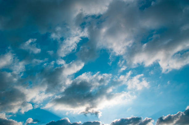 The blue sky and the clouds