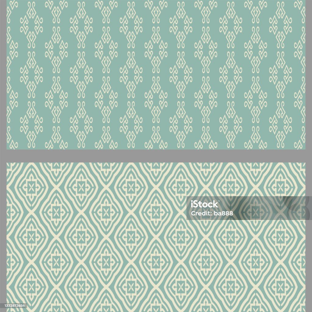 Old Website Background Pattern Oldfashioned Background Patterns With Decorative Elements On A Blue ...