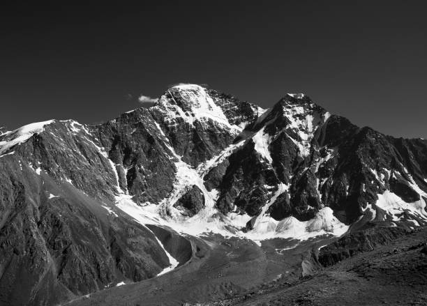 View of Mt. Donguzorun from the peak of Mt. Elbrus, Caucasus Mountains