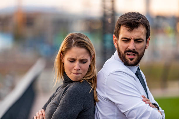 istock Young Man and his Girlfriend are Arguing Near the River 1332924799