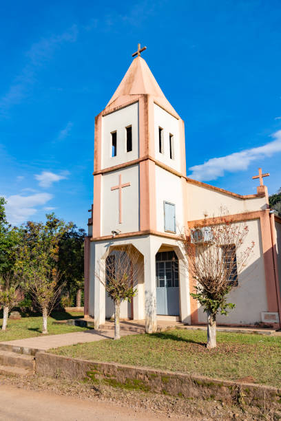 istock Small church in countryside 1332931746