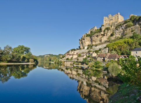 Blue summer morning: Historic Marburg with castle in the background