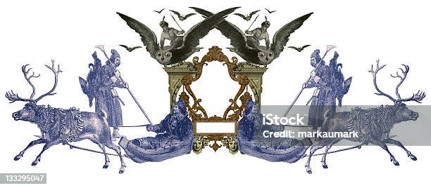 Old Frame Stock Illustration - Download Image Now - Flying, Victorian Style, Adult