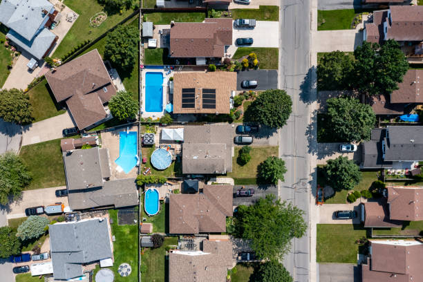 istock Aerial Townscape View, Thorold, St. Catharines, Canada 1332956492