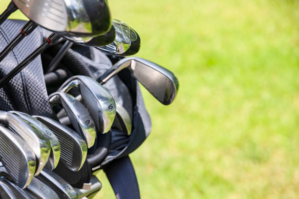 istock Fresh green golf course and golf club 1332961586