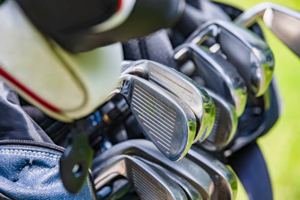 istock Fresh green golf course and golf club 1332961652