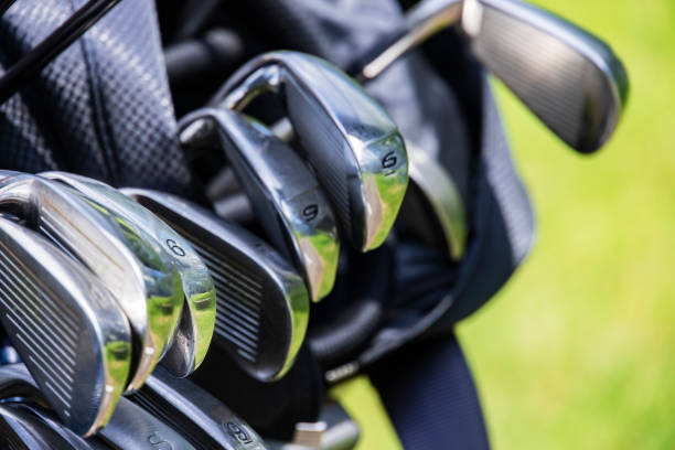 istock Fresh green golf course and golf club 1332962304