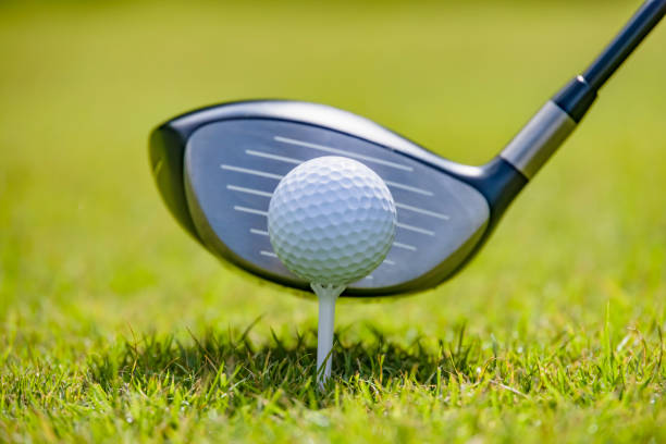 istock Golf course teeing ground with beautiful fresh green 1332962309