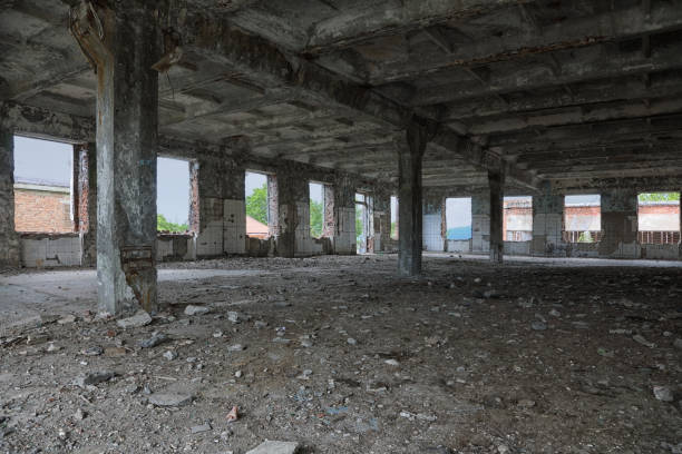istock An old abandoned industrial building 1332964383