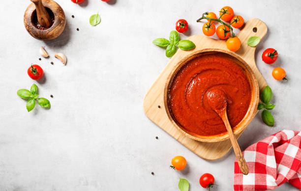 istock Classic homemade Italian tomato sauce 1332964655