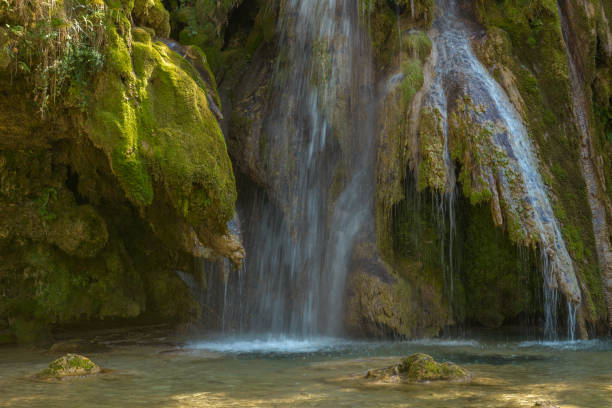 istock The tufa waterfall near Arbois. 1332970656