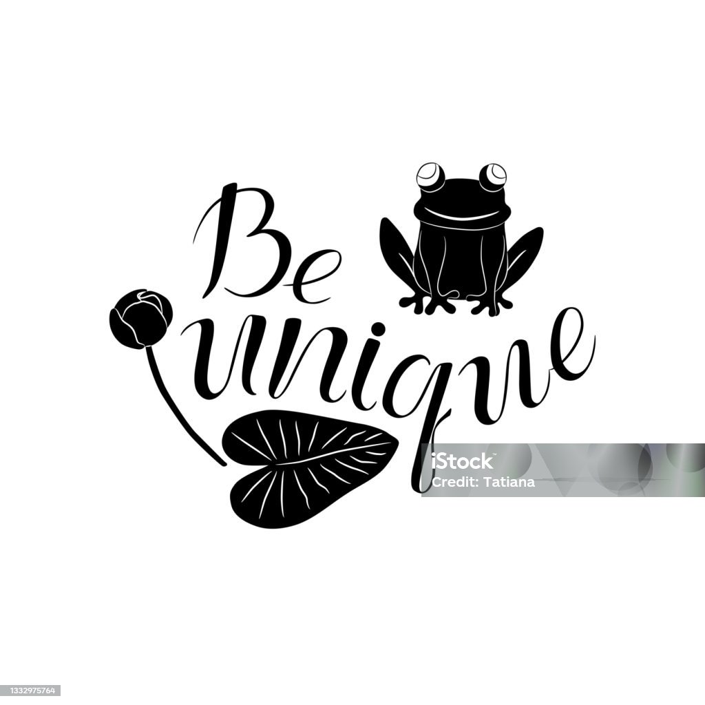 In Letters Be Unique Be Unique Handwritten Black Font Thin Typography Text Lettering And ...
