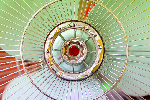 Electric fan close-up