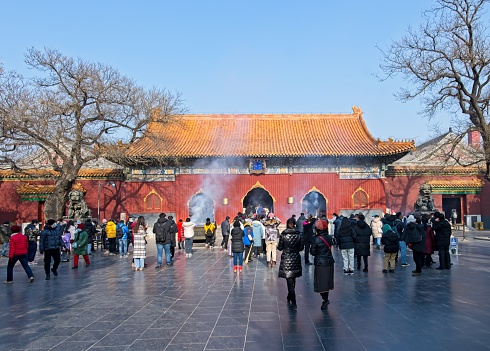 One of most famous landmark and tourists attraction in Beijing is iconic Buddhist temple Yonghekong known as Lama temple.