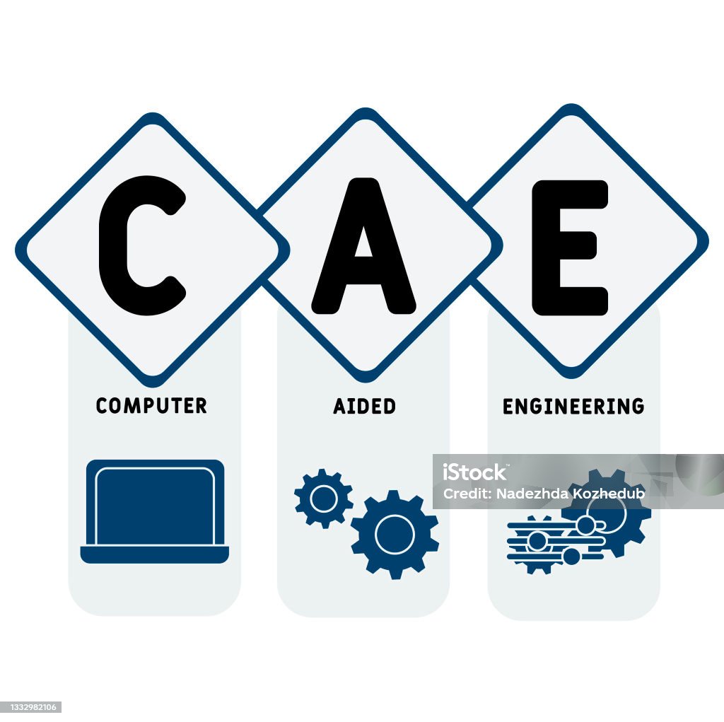 Cae Computer Rack Cae Computer Aided Engineering Acronym Stock Illustration - Download ...