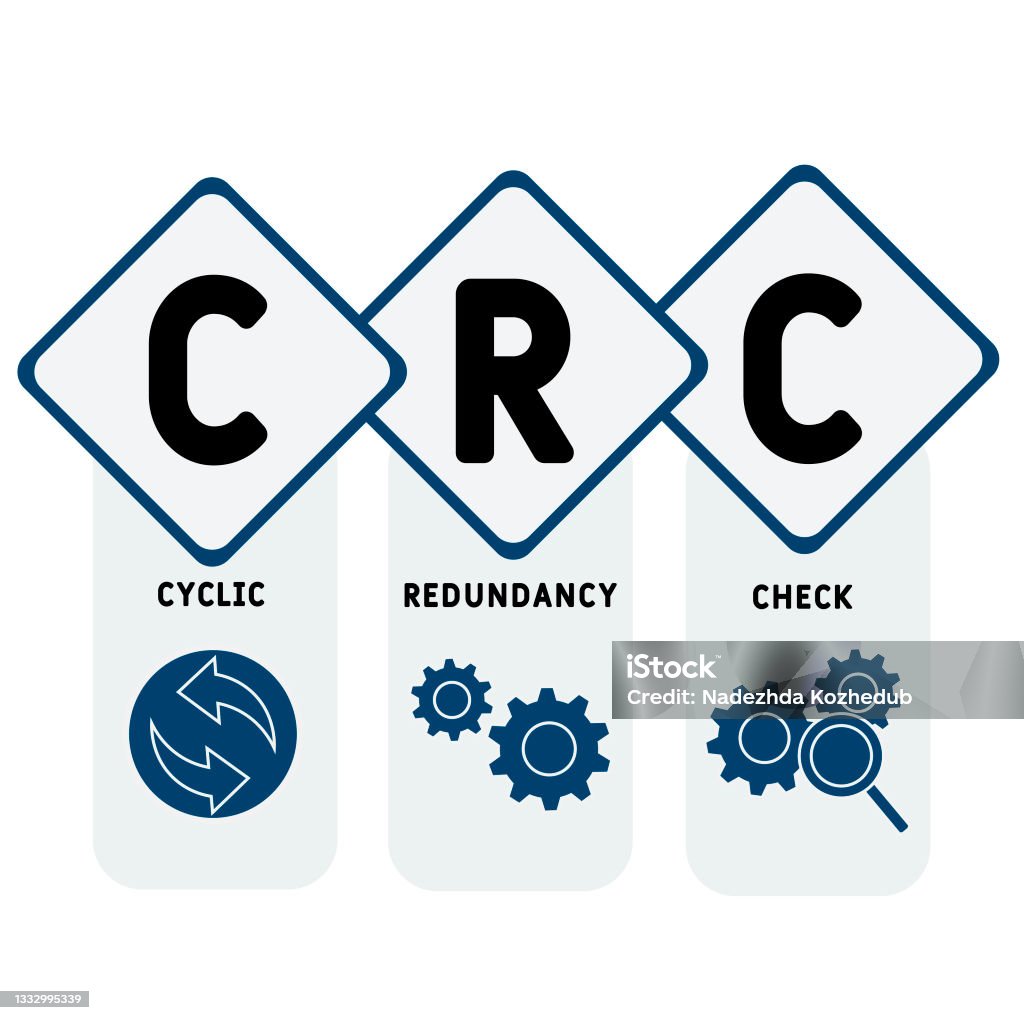 Basic Crc Check Icon Crc Cyclic Redundancy Check Acronym Stock Illustration - Download Image ...